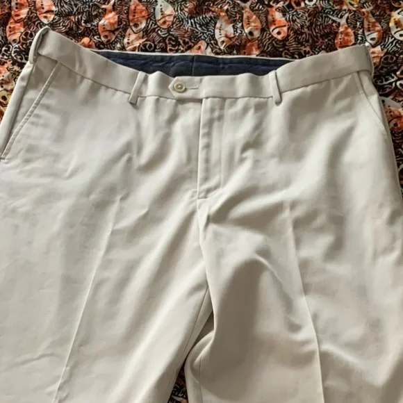 CROFT & BARROW Men’s Cream color Dress slacks/pants/trousers 38/32 EUC - Picture 10 of 10